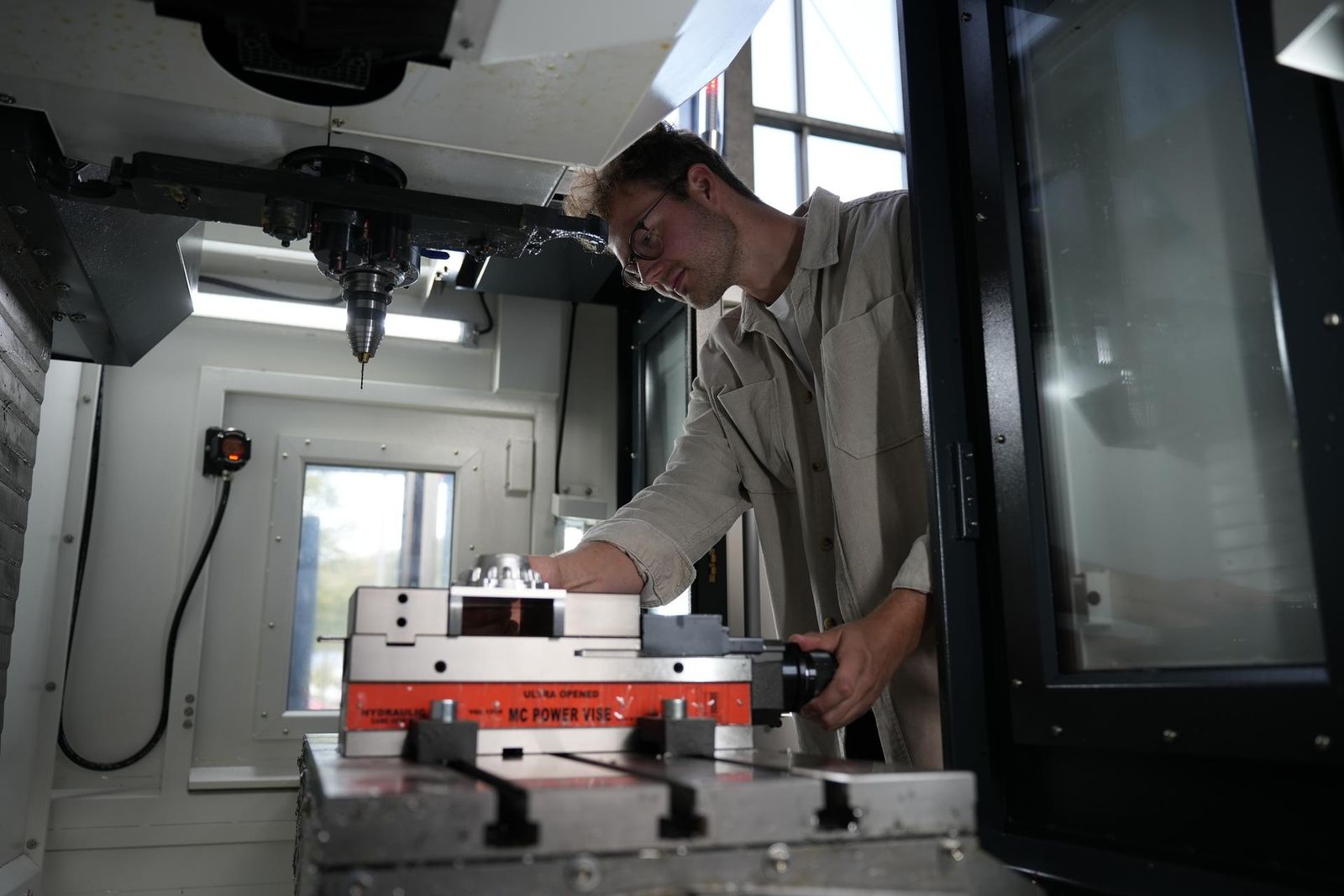 Werkzeugmaschine im Technikum Maschinenbau.